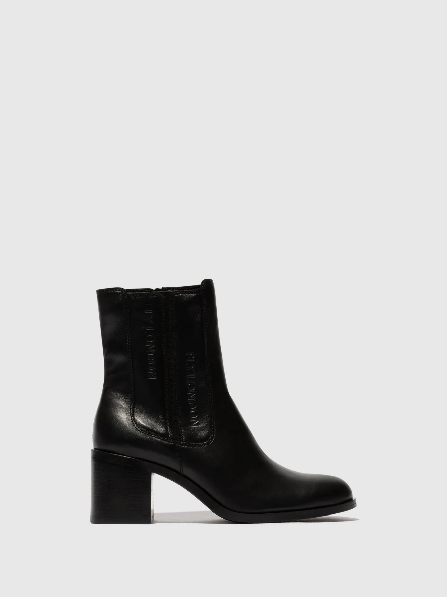 Zip Up Ankle Boots AMEL913FLY BLACK