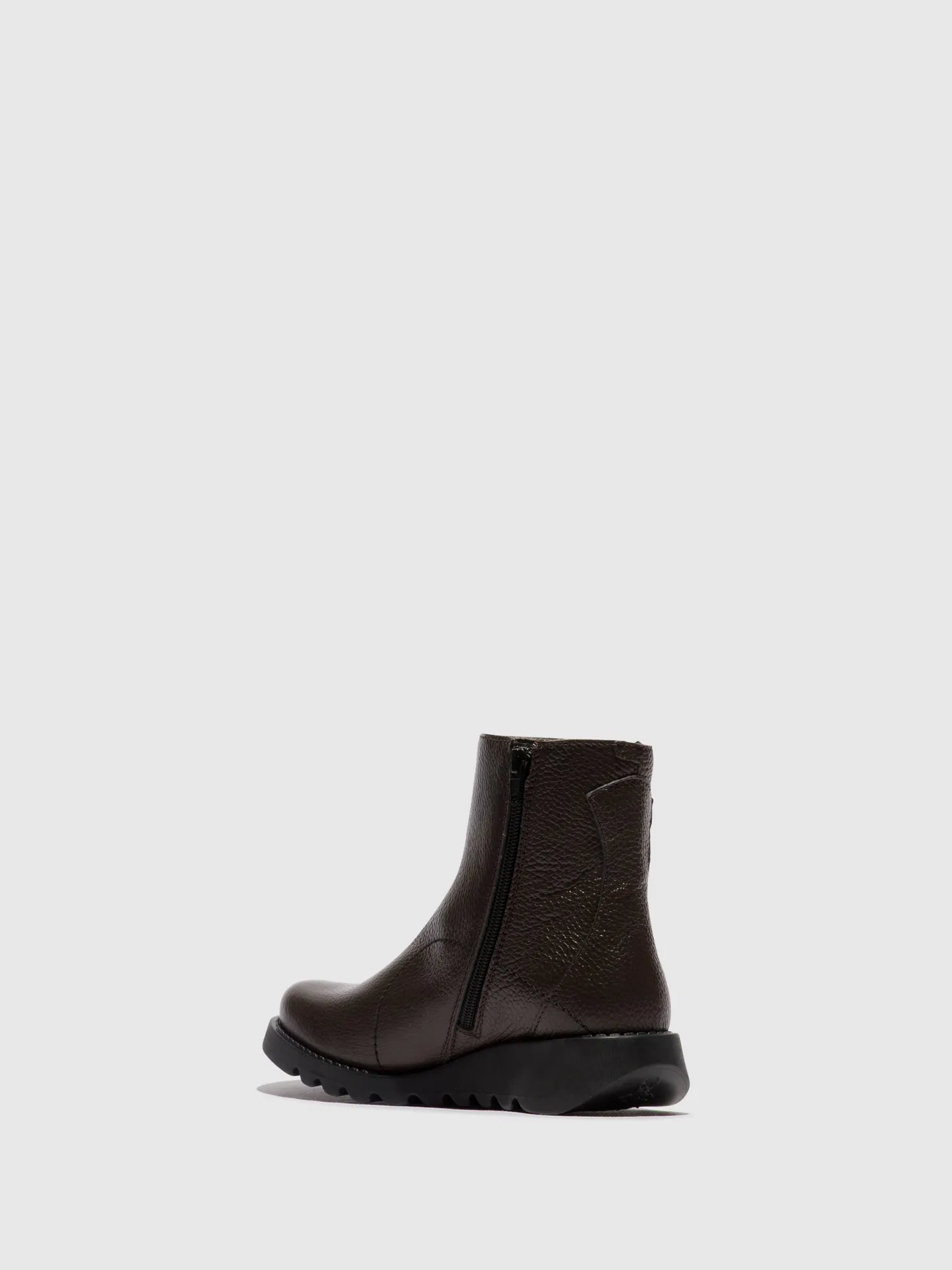 Zip Up Ankle Boots SAGU014FLY CHESTNUT