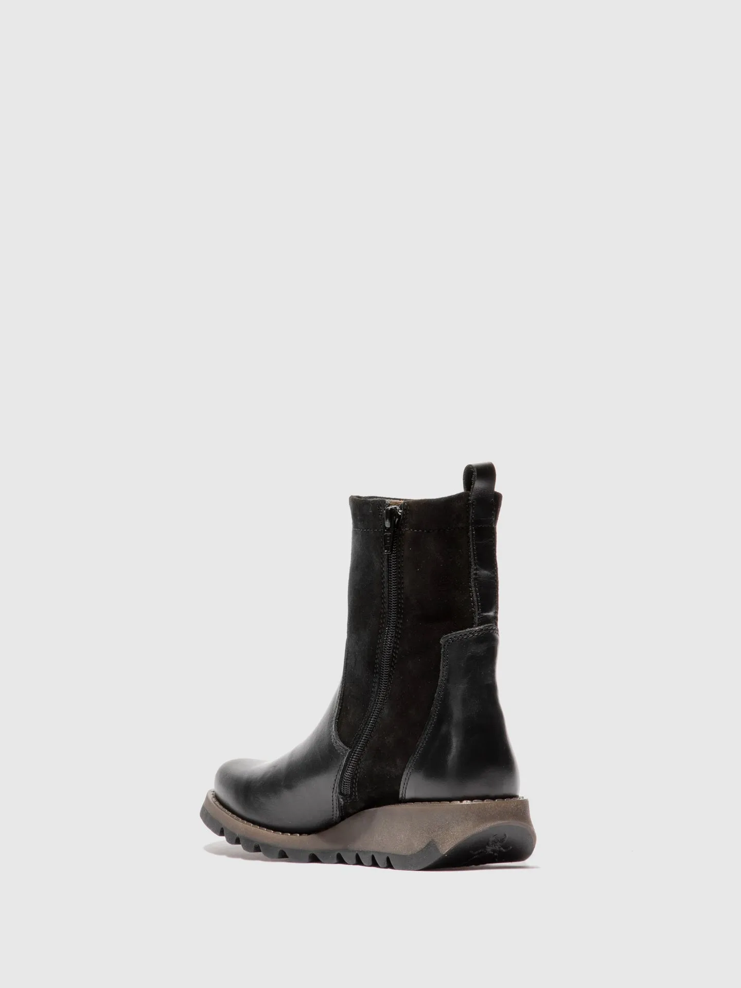 Zip Up Boots SAUK794FLY RUG/OILSUEDE BLACK